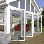 white aluminium bi-fold doors London example